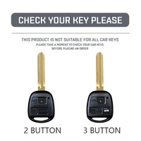 Étui de clé de voiture à distance en TPU souple pour TOYOTA CAMRY RAV4 Corolla PRADO YARIS Tarago pour LEXUS