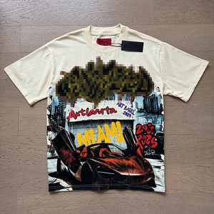 T-shirt Oversize da Uomo a Maniche Corte in Cotone 100% con Stampa Vintage Termotrasferibile, Stile Streetwear, Alta Qualità, Lavorazione a Maglia Anti-Pilling - Product Image 6