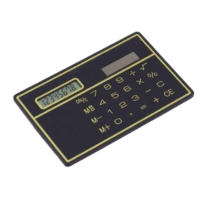 <span class=keywords><strong>Calculatrice</strong></span> d'énergie solaire ultra mince à chiffres avec conception de carte de crédit à écran tactile Mini <span class=keywords><strong>calculatrice</strong></span> portable pour école de commerce - Product Image 2
