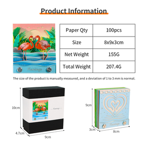 Bloc de Notas 2D con Diseño de Flamenco, Bloc de Notas de Papel Tallado en 2D, Calendario Artístico, Bloc de Notas Adhesivo para Oficina, Hogar y Regalos - Product Image 6