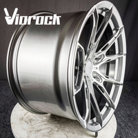 Jantes forgées Viorock 10 branches, 18-22 pouces, argent, personnalisées, 5x112 5x114.3 5x120, compatibles BMW Tesla Honda Ford Chevrolet Dodge