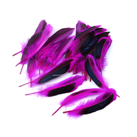 Plume d'oie de couleur naturelle pour artisanat DIY coiffure chapeau cheveux Costume accessoire carnaval fête mariage maison Halloween décor