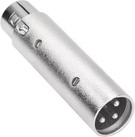 Adaptateur DMX XLR 3 broches mâle vers 5 broches femelle avec contacts en alliage de cuivre et boîtier en alliage pour équipement PA DJ - XLR 3M XLR 5F