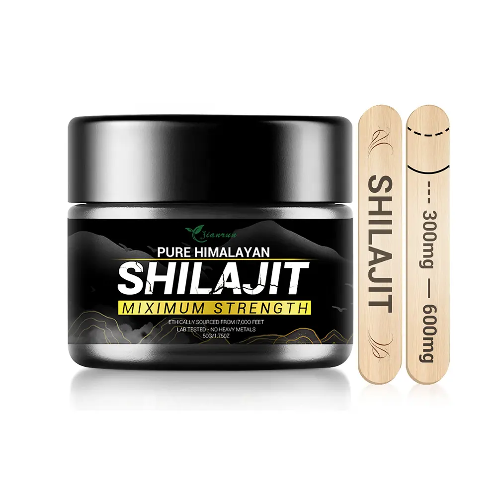 Özel etiket sağlık takviyeleri yaşam fulvik asit Shilajit reçine saf himalaya Shilajit