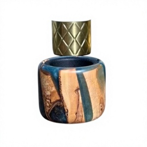 Elegant Sandalwood Art Bakhoor Burner Stylish Decorative Incense Holder 100% Natural Religious <b>Home</b> Fragrance Wholesale Ramadan - Product Image 1