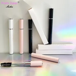 Rhinestone Diamond Tube Eyelash Spoolies Brushes Lash Applicator Disposable Mascara Wand Eyelash Brush