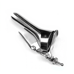 Spéculum vaginal Cusco pour hôpital vétérinaire, insémination artificielle, acier inoxydable Dynaintl DY-3206, léger, dilatation 105x2.7 cm - Product Image 1