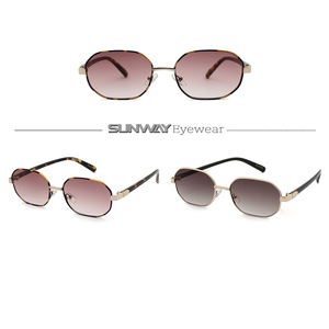 Gafas de Sol de Diseño Retro, Personalizadas, UV400, Montura Ovalada Estilo Punk, Unisex, Logotipo Personalizado, Gafas de Sol Metálicas para Hombre y Mujer 2025 - Product Image 2