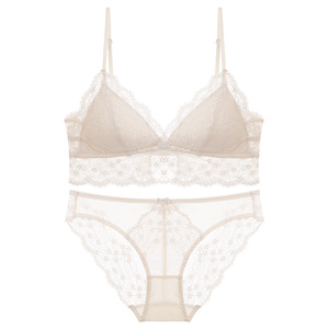 Factory Direct Breathable Wire-free Triangle Cup Underwear <b>Set</b> <b>Sexy</b> Push-up Bra and Panty <b>Set</b> - Product Image 2