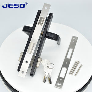 طقم مقبض وقفل باب بمقاس قابل للتخصيص من المصنع، من الفولاذ والألومنيوم طراز 8535، جسم قفل غاطس، مناسب لأبواب PVC و UPVC - Product Image 2