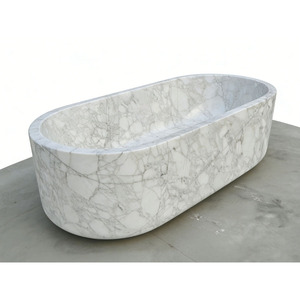 <span class=keywords><strong>Baignoire</strong></span> autoportante moderne de luxe en marbre naturel, écologique, sur mesure, grande taille, haute qualité, pour salle de bain d'hôtel - Product Image 4