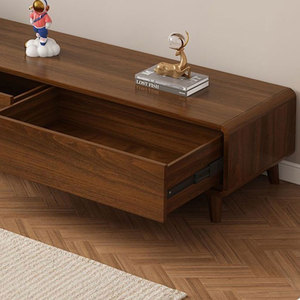 Tủ TV gỗ rắn và Bộ bàn cà phê, phòng khách hiện đại và đơn giản hộ gia đình căn hộ nhỏ tủ đứng - Product Image 4