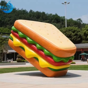 Escultura de Resina de Fibra de Vidrio Realista a Gran Escala Personalizada, Pieza de Arte con Forma de Queso, Pizza y Hamburguesa, Decoración Personalizada para Restaurantes y Hogares - Product Image 4