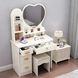 <span class=keywords><strong>Tocador</strong></span> <span class=keywords><strong>de</strong></span> moda para dormitorio: Escritorio <span class=keywords><strong>de</strong></span> <span class=keywords><strong>maquillaje</strong></span> moderno y compacto para apartamentos pequeños-<span class=keywords><strong>Tocador</strong></span> multifuncional económico - Product Image 5