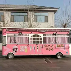 selling mobile food cart with frozen yogurt machine mobile dining cart aesthetic cart mobile clothing and hair salon store