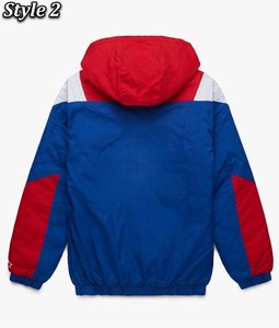 เสื้อแจ็คเก็ตพัฟเฟอร์มีฮู้ดสีสันสำหรับผู้ชาย สไตล์สปอร์ตแบบควอเตอร์ เหมาะสำหรับใส่ในฤดูใบไม้ร่วง - Product Image 4