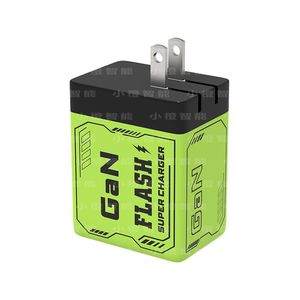 GaN Flash Super Charger 35W Dual Type C Port With Retractable Cable For Fast Charging - Product Image 3