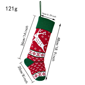 Chaussettes <span class=keywords><strong>de</strong></span> <span class=keywords><strong>Noël</strong></span> suspendues en tricot rouge et vert <span class=keywords><strong>de</strong></span> 48 cm, chaussettes <span class=keywords><strong>de</strong></span> <span class=keywords><strong>Noël</strong></span> pour <span class=keywords><strong>cheminée</strong></span>, décoration <span class=keywords><strong>de</strong></span> fête <span class=keywords><strong>de</strong></span> <span class=keywords><strong>Noël</strong></span> - Product Image 2