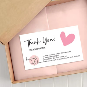 Mẫu miễn phí tùy chọn nhỏ Bìa mềm vàng dập trong kho kinh doanh lời chào Cảm ơn bạn thẻ in ấn in ấn - Product Image 3
