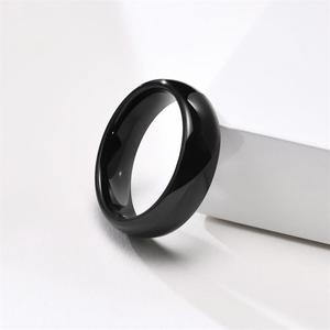 High Polished Black <strong>Tungsten</strong> <strong>Ring</strong> 6mm - Product Image 5