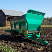 Épandeur de fumier à prix d'usine pour usage agricole, épandeur de fumier à disque rotatif, épandeur d'engrais