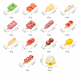 Miniaturas de Comida de Resina Surtidas al por Mayor, Brochetas para Barbacoa y Jarras de <span class=keywords><strong>Cerveza</strong></span>, Miniaturas para Casa de Muñecas, Adornos para Micropaisajes y Manualidades DIY - Product Image 2