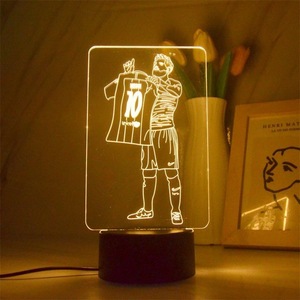 Football Soccer Player 3D Lamp Model Acrylic Panel 7 Colors Change <strong>LED</strong> Base Night <strong>Light</strong> - Product Image 6