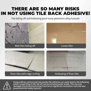 Adhésif haute résistance pour carreaux de porcelaine et de céramique avec revêtement de lubrification dorsale pour l'installation de carreaux grand format - Product Image 4