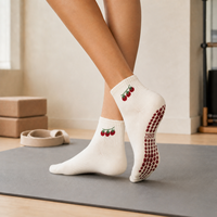 Chaussettes de Pilates personnalisées pour femmes, chaussettes de yoga antidérapantes pour le sport et le fitness, toutes saisons, pour la danse et le yoga, avec grip personnalisé