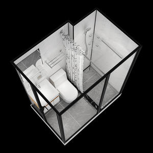 Dosettes de salle de bain préfabriquées pour hôtel Salle de <span class=keywords><strong>douche</strong></span> intégrée <span class=keywords><strong>Cabine</strong></span> de <span class=keywords><strong>douche</strong></span> complète Dosette de salle de bain intégrée - Product Image 4