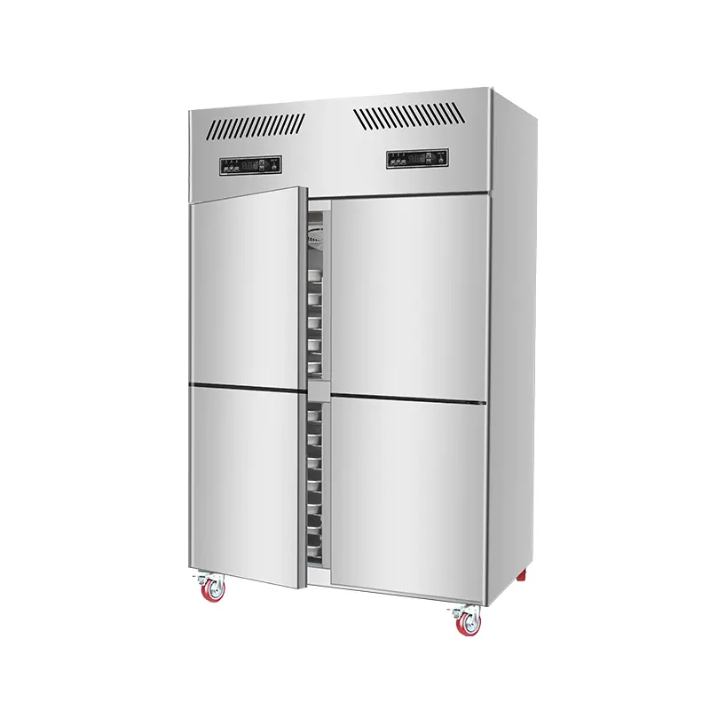 Famosi frigoriferi a compressore e congelatori per alimenti di mare vassoio di raffreddamento congelatore frigorifero personalizzato per alimenti in acciaio inossidabile