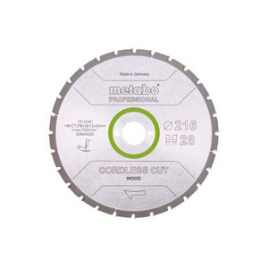 Metabo Cordless Cut Wood Circular <b>Saw</b> Blade 216 Mm Diameter For Semi Stationary <b>Saws</b> Professional Quality - Product Image 1