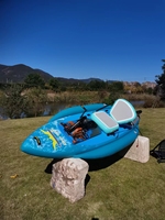 3 Air-room Pedal Kayake pêche bateau pneumatique avec siège