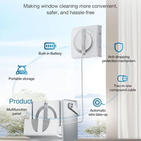 Робот-мойщик окон ECOVACS WINBOT W2 PRO OMNI с антибактериальной функцией, портативной станцией OMNI, управлением через приложение, полностью автоматический, умный