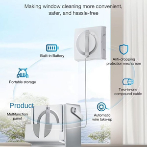 ECOVACS WINBOT W2 PRO OMNI หุ่นยนต์ทำความสะอาดกระจกต้านเชื้อแบคทีเรียพร้อมสถานี OMNI แบบพกพา ควบคุมด้วยแอปอัจฉริยะอัตโนมัติเต็มรูปแบบ - Product Image 3