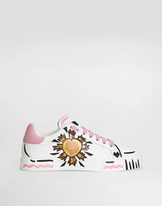 Nuevas Zapatillas Gabbana 2026 de Moda Dolces: Tendencia Primavera Amor Sol Graffiti Cómodas Ligeras con Suela Gruesa y Punta Redonda de Caña Baja - Product Image 1