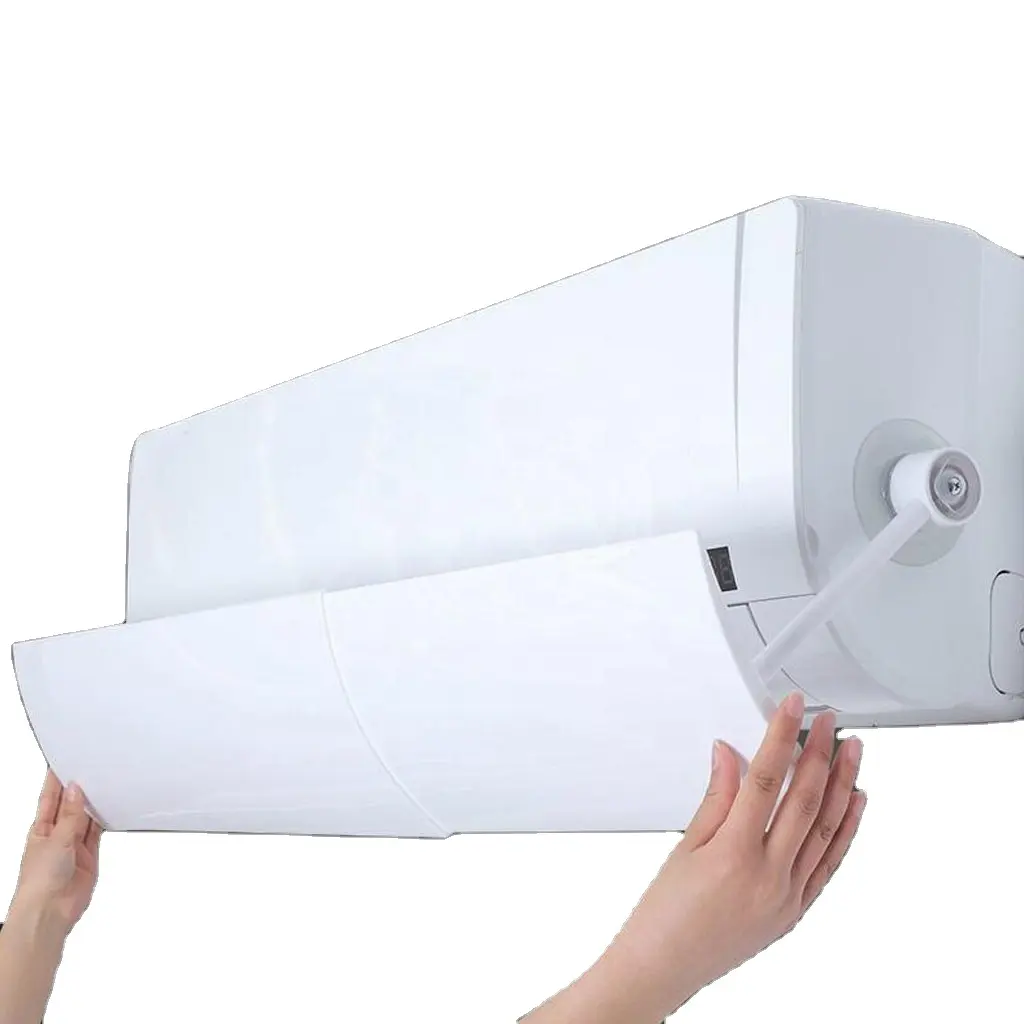 Özel plastik koruyucu damlayan önlemek rüzgar deflektörü klima cam bölme plakası