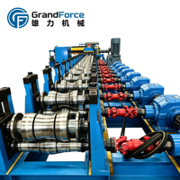 Machine de formage à rouleaux automatique pour garde-corps routier en profil W robuste avec découpe hydraulique, ligne de formage haute vitesse certifiée CE