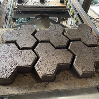 QT4-24 Weda คอนกรีตซีเมนต์ Paver ลูกโซ่บล็อกเครื่องปั้นรายการราคาอิฐกลวงเครื่องทำ