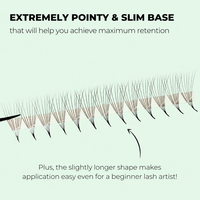 Anrolash – Éventails de cils préfabriqués légers pour extensions de cils volumineuses professionnelles – Application facile – Utilisation en salon et à domicile