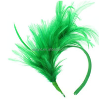 Couronne florale fascinante en fausses plumes, serre-tête pour femme, accessoire de tête très prisé pour le Nouvel An, Halloween, Thanksgiving