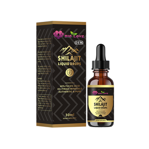 Gouttes liquides de <span class=keywords><strong>Shilajit</strong></span> 30ml, <span class=keywords><strong>Shilajit</strong></span> purifié 1000mg par dose, Source d'énergie et de vitalité, Complément alimentaire bien-être de qualité usine - Product Image 5