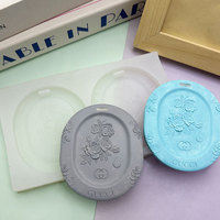 Vente flash : Moule en silicone pour diffuseur de parfum de marque G, à suspendre, pour la fabrication de résine époxy, d'aromathérapie, de plâtre, de bougies, de fleurs, feuille double parfum