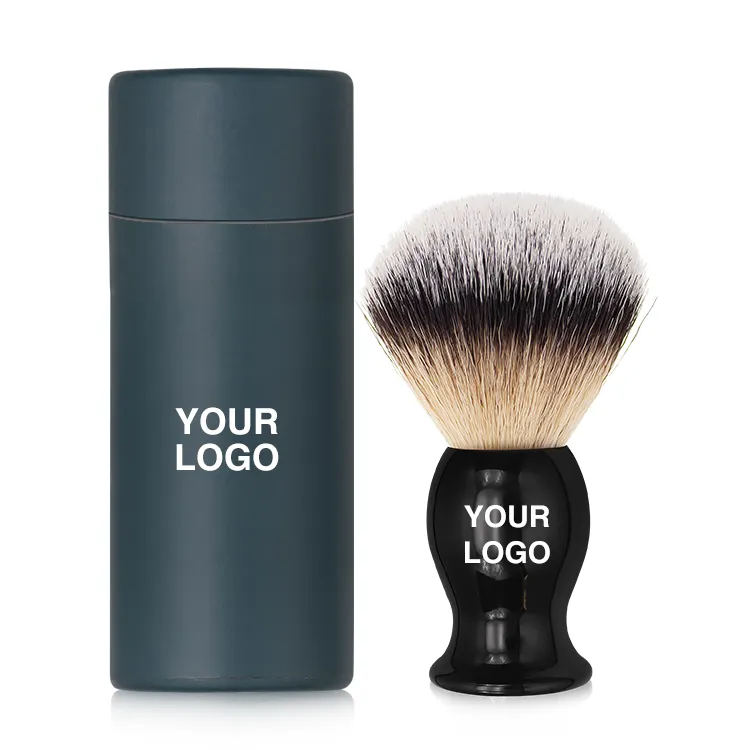 JDK Custom Logo Badger Nylon Hair Shaving Brush for Wet Shave