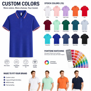 Polo de Seda de Hielo 100% Poliéster de Secado Rápido 195GSM, Polo de Golf de Alto Rendimiento, Transpirable, de Manga Corta, para Hombre y Mujer, Polo Deportivo - Product Image 3