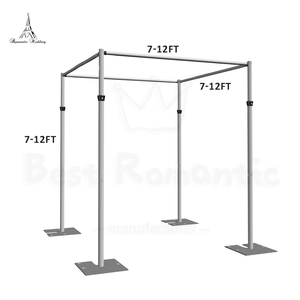 Arche télescopique carrée de qualité commerciale pour chapiteau, cadre de chuppah robuste, kit de drapage 3D réglable sans outil pour <span class=keywords><strong>mariage</strong></span> - Product Image 2