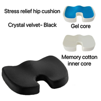 Coussin de Siège Ergonomique en Gel Amélioré, Oreiller Orthopédique en Mousse à Mémoire pour Coccyx, Coussin de Siège Auto pour Douleur au Coccyx, Tapis de Chaise de Bureau