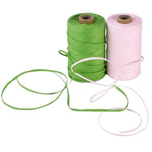Fil artisanal fil de <span class=keywords><strong>raphia</strong></span> 300M/2CM corde de papier plat coloré 150g fil fantaisie boule - Product Image 2