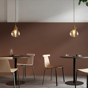 Lámpara de Araña de Latón y Vidrio de Estilo Nórdico, Moderna, Minimalista, Japonesa, Retro, Creativa, para Comedor, Bar, Iluminación Colgante - Product Image 3