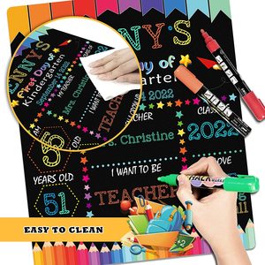 Panneau d'affichage pour photos, accessoire pour le premier jour des enfants, tableaux noirs double face - Product Image 4